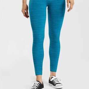 Gymshark Blue Leggings Athletic Stretch